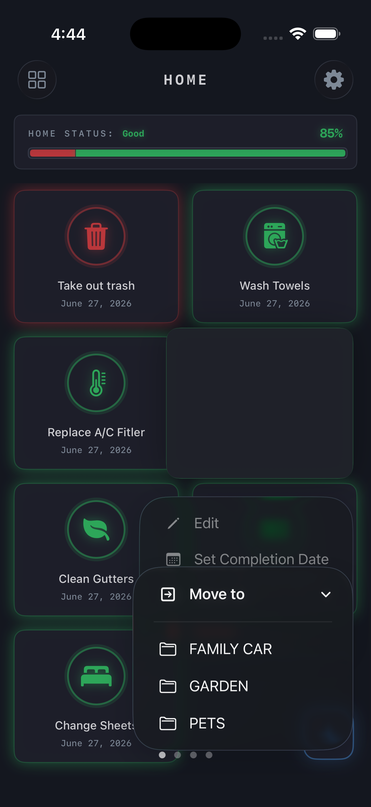 Move a monitor example