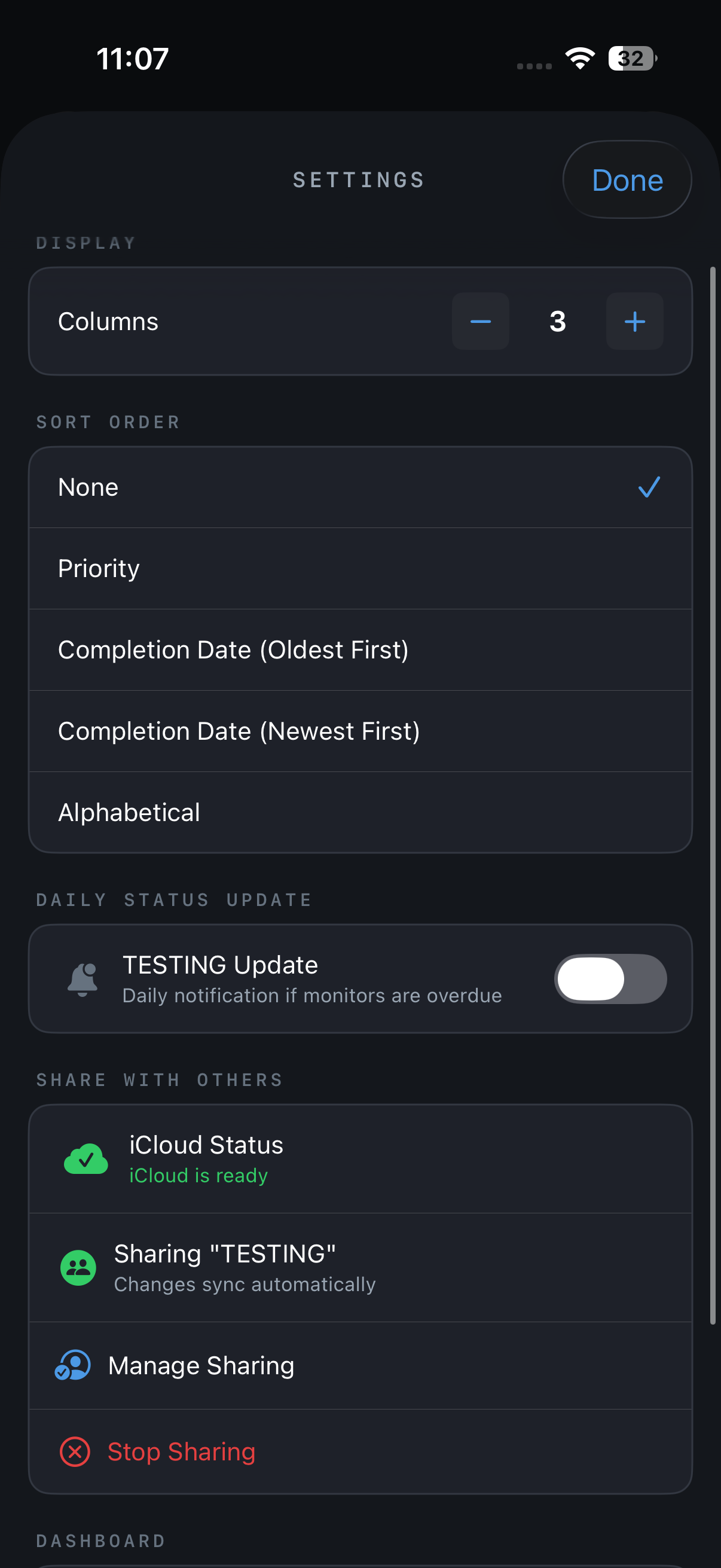 Share feature example